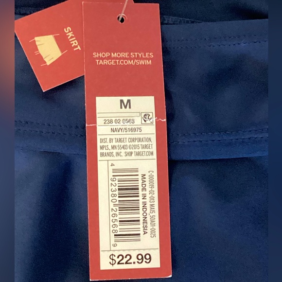 2/$30 💥 Merona swimming suit navy blue skirt - Picture 7 of 8